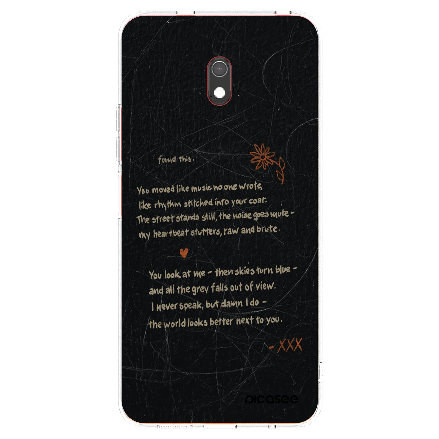 Picasee silikonska prozirna maskica za Xiaomi Redmi 8A - POET