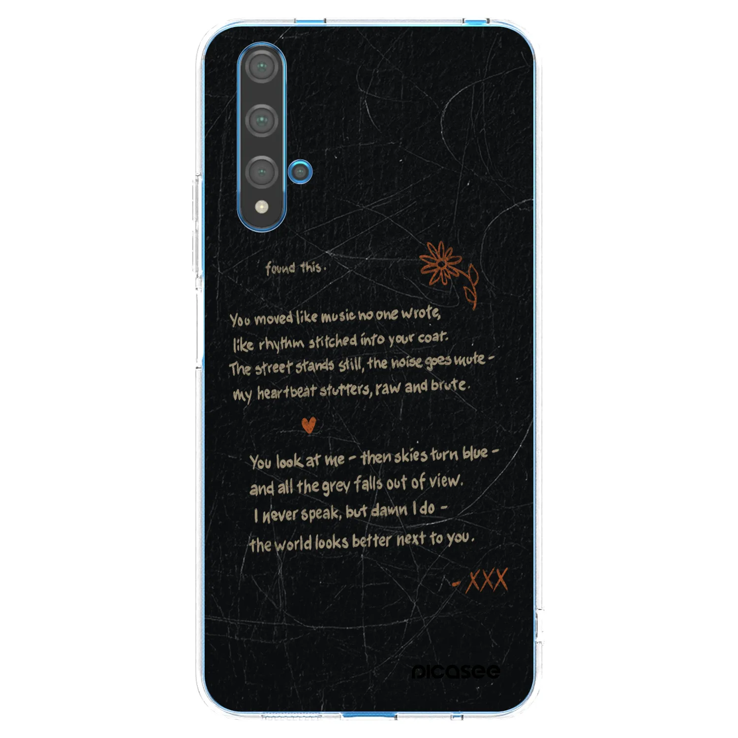 Picasee silikonska prozirna maskica za Huawei Nova 5T - POET