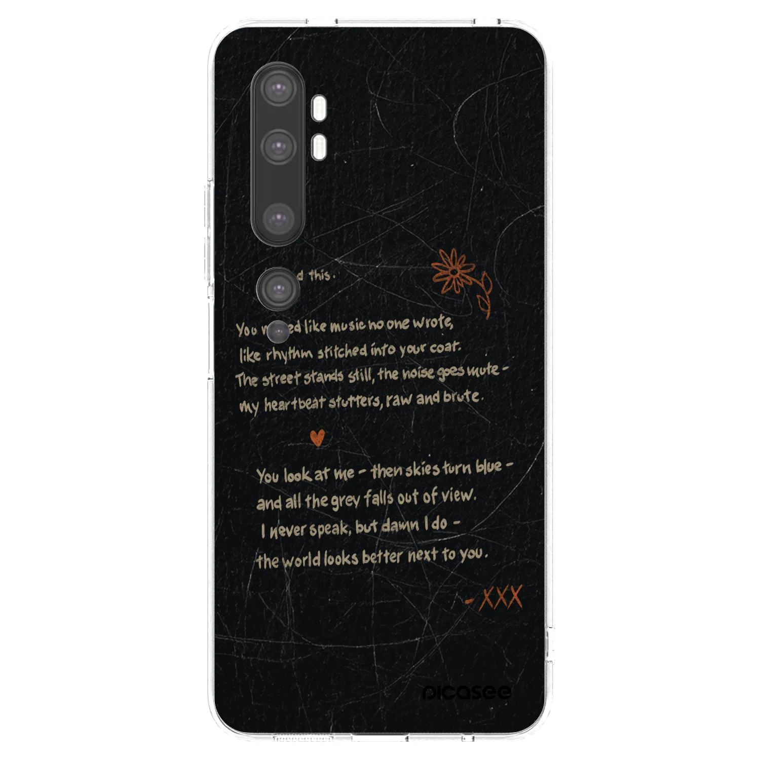 Picasee silikonska prozirna maskica za Xiaomi Mi Note 10 (Pro) - POET