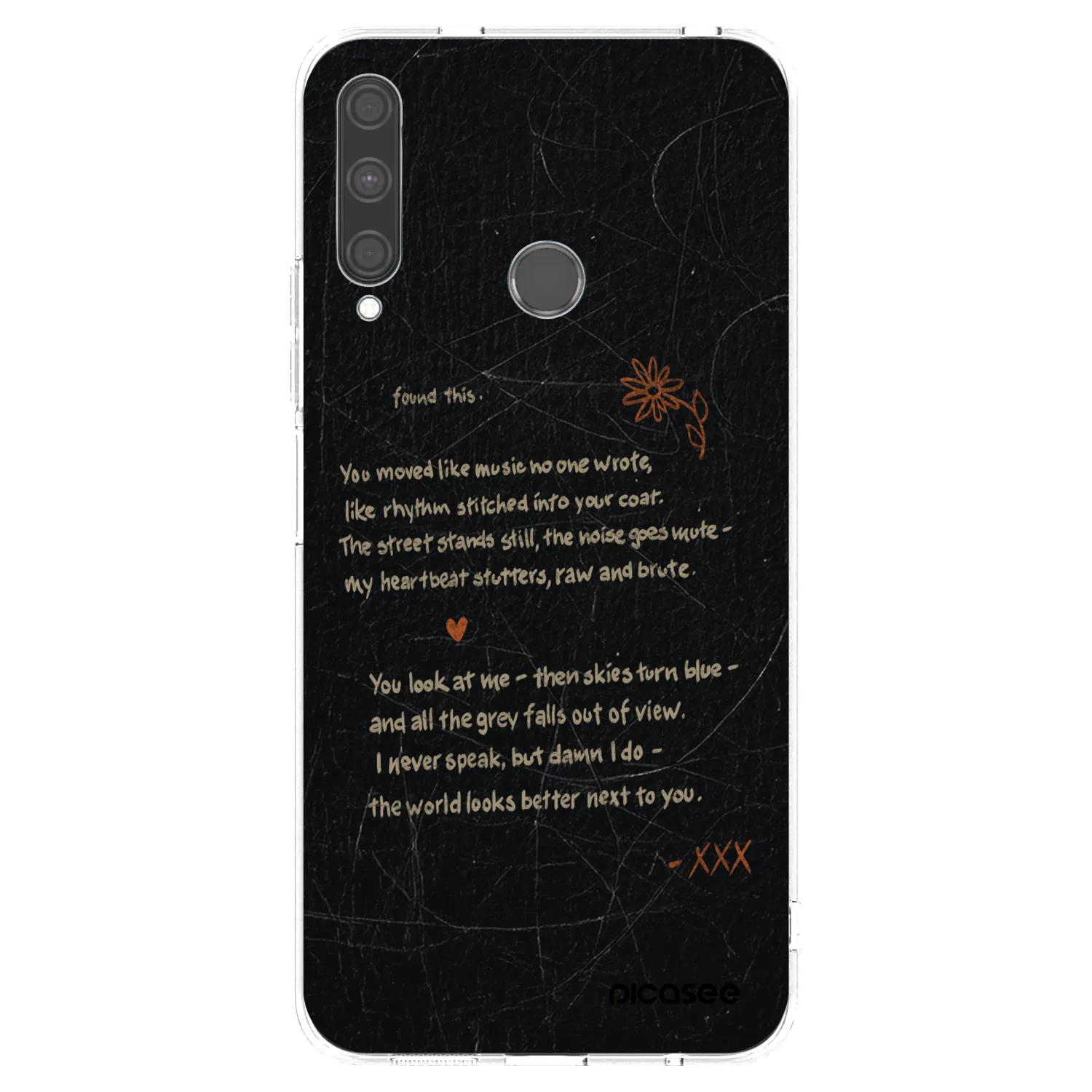 Picasee silikonska prozirna maskica za Huawei P40 Lite E - POET