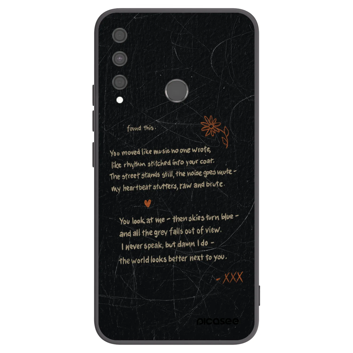 Picasee crna silikonska maskica za Huawei P40 Lite E - POET
