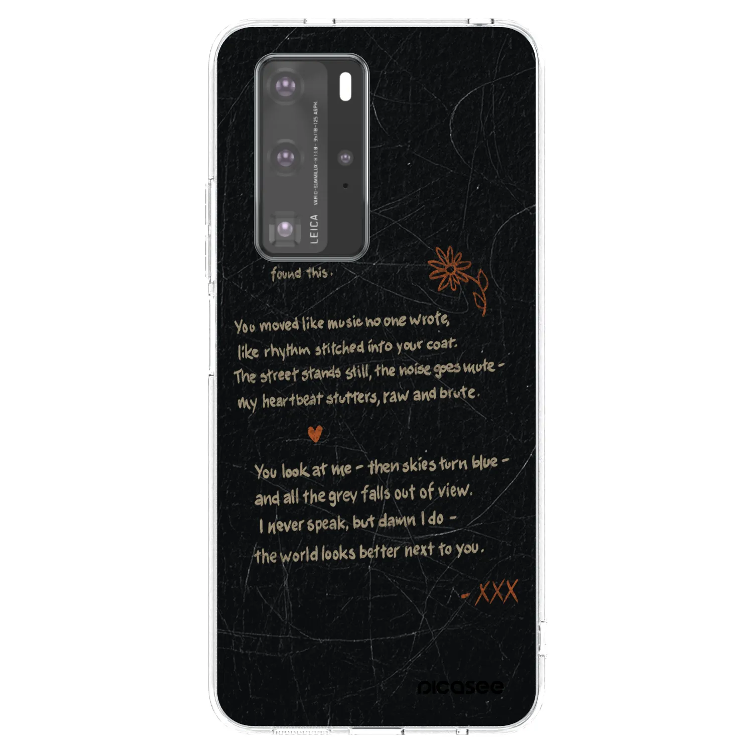 Picasee silikonska prozirna maskica za Huawei P40 Pro - POET