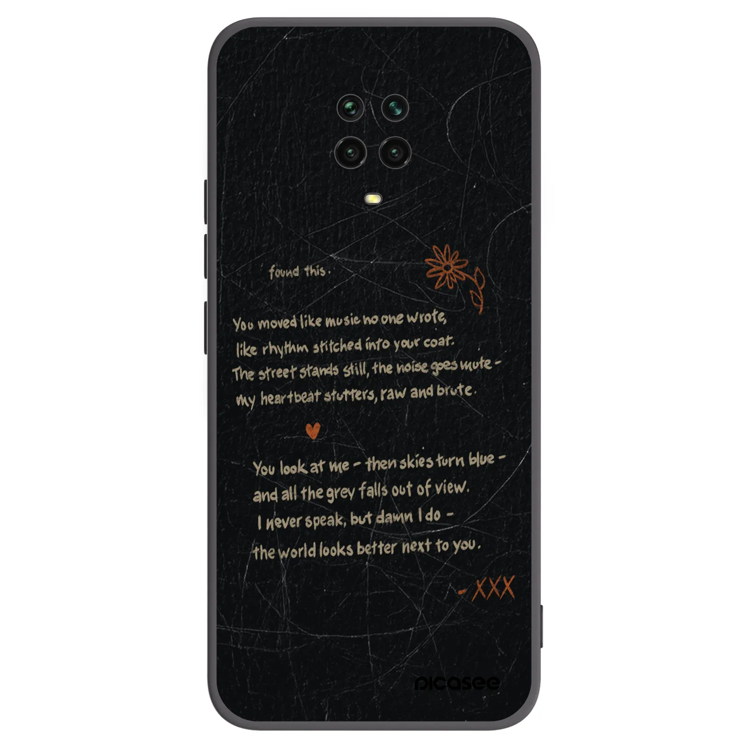 Picasee crna silikonska maskica za Xiaomi Redmi Note 9 Pro - POET