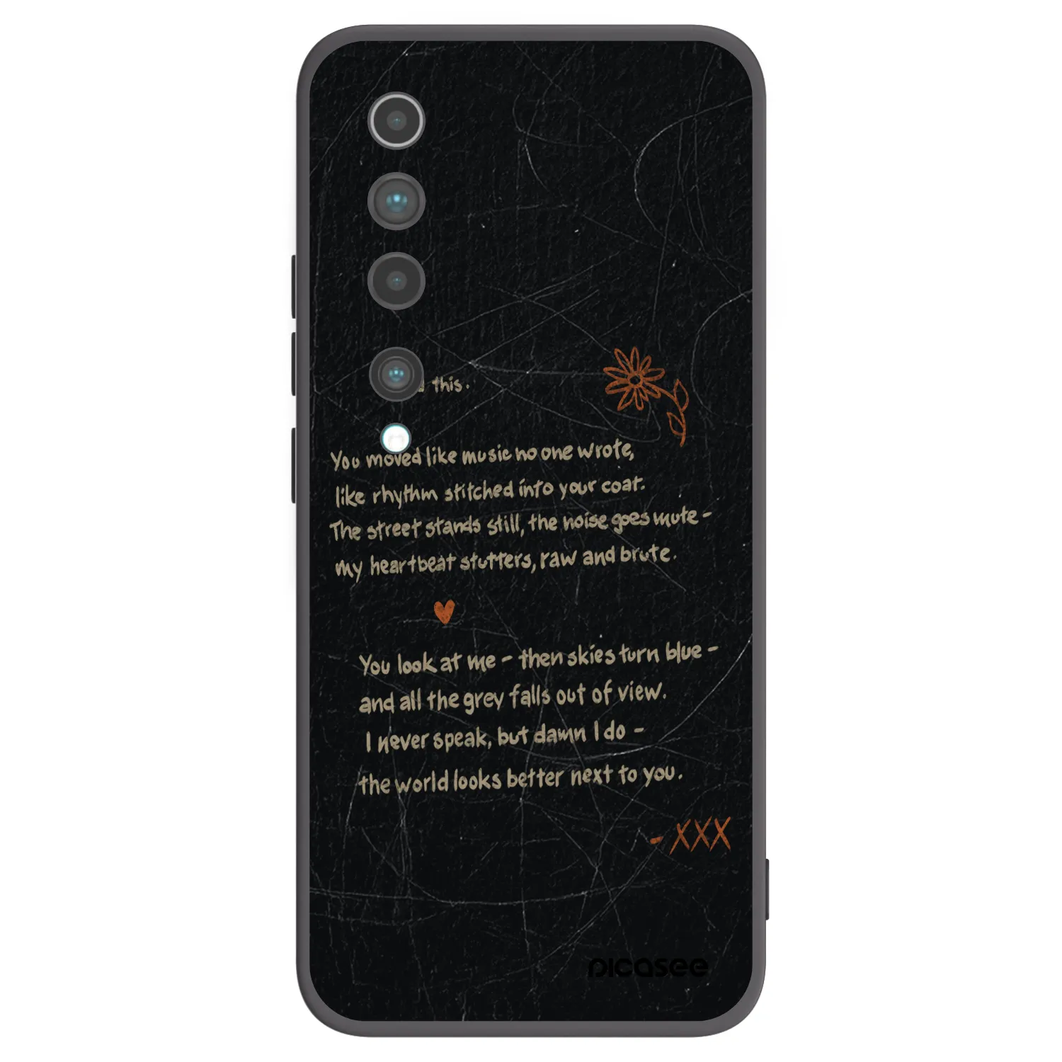Picasee crna silikonska maskica za Xiaomi Mi 10 - POET