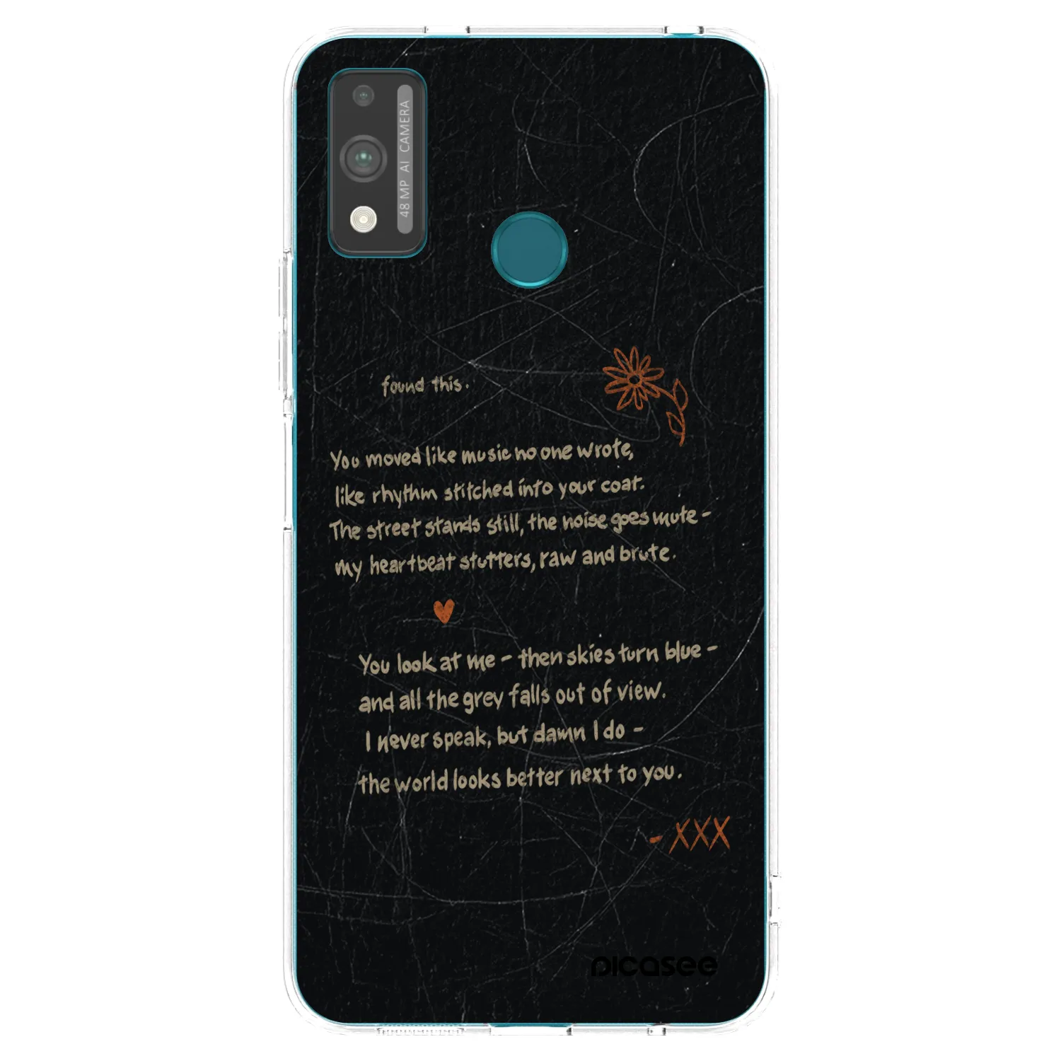 Picasee silikonska prozirna maskica za Honor 9X Lite - POET
