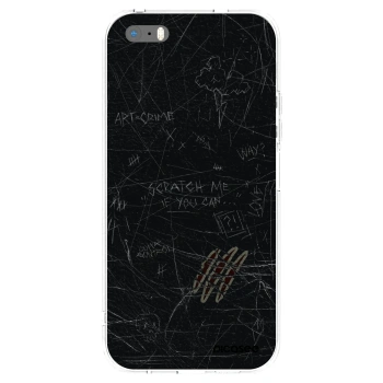 Picasee silikonska prozirna maskica za Apple iPhone 5/5S/SE - SCRATCH