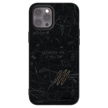 Picasee crna silikonska maskica za Apple iPhone 12 Pro Max - SCRATCH