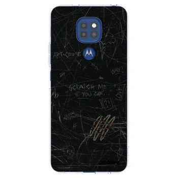 Picasee silikonska prozirna maskica za Motorola Moto G9 Play - SCRATCH