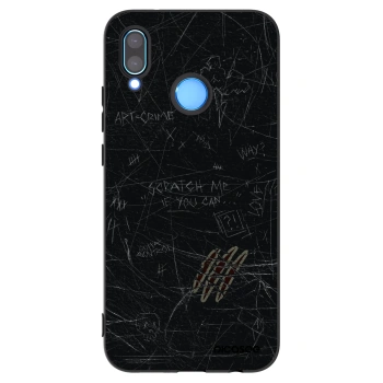 Picasee crna silikonska maskica za Huawei P20 Lite - SCRATCH