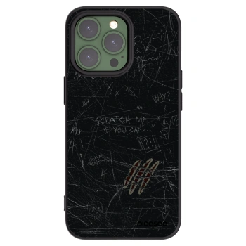 Picasee crna silikonska maskica za Apple iPhone 13 Pro - SCRATCH