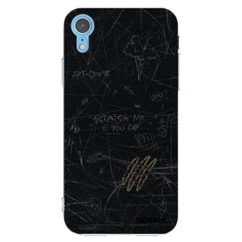 Picasee silikonska prozirna maskica za Apple iPhone XR - SCRATCH