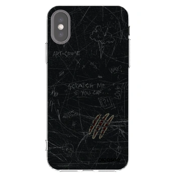Picasee silikonska prozirna maskica za Apple iPhone X/XS - SCRATCH
