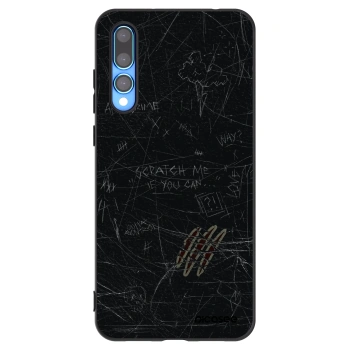 Picasee crna silikonska maskica za Huawei P20 Pro - SCRATCH