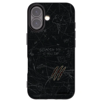 Picasee crna silikonska maskica za Apple iPhone 16 - SCRATCH