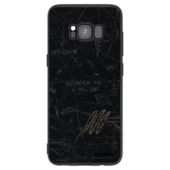 Picasee crna silikonska maskica za Samsung Galaxy S8 G950F - SCRATCH
