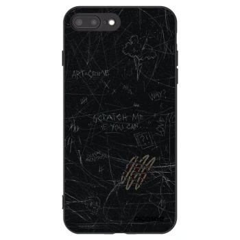 Picasee crna silikonska maskica za Apple iPhone 8 Plus - SCRATCH