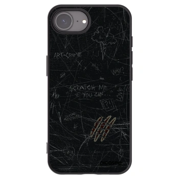 Picasee crna silikonska maskica za Apple iPhone 16e - SCRATCH