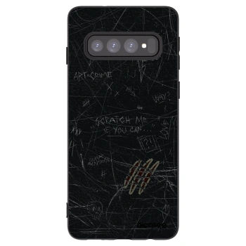 Picasee crna silikonska maskica za Samsung Galaxy S10 G973 - SCRATCH