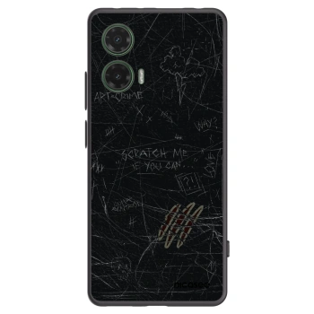Picasee crna silikonska maskica za Motorola Moto G35 5G - SCRATCH