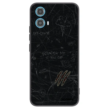 Picasee crna silikonska maskica za Motorola Moto G34 5G - SCRATCH