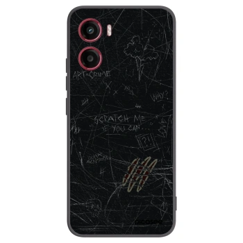 Picasee crna silikonska maskica za Motorola Moto G05 - SCRATCH