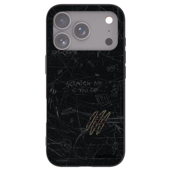 Picasee crna silikonska maskica za Apple iPhone 17 Pro - SCRATCH