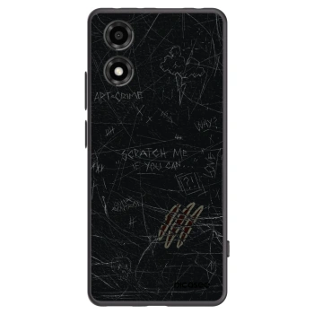 Picasee crna silikonska maskica za Motorola Moto E14 - SCRATCH