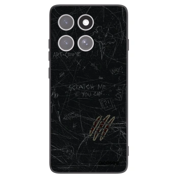 Picasee crna silikonska maskica za Motorola Edge 60 Fusion - SCRATCH