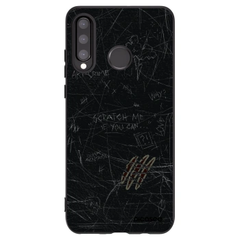 Picasee crna silikonska maskica za Huawei P30 Lite - SCRATCH