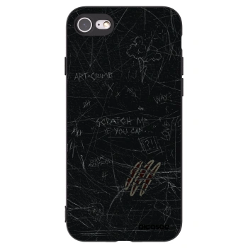 Picasee crna silikonska maskica za Apple iPhone SE 2020 - SCRATCH