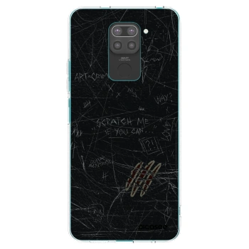 Picasee crna silikonska maskica za Xiaomi Redmi Note 9 - SCRATCH