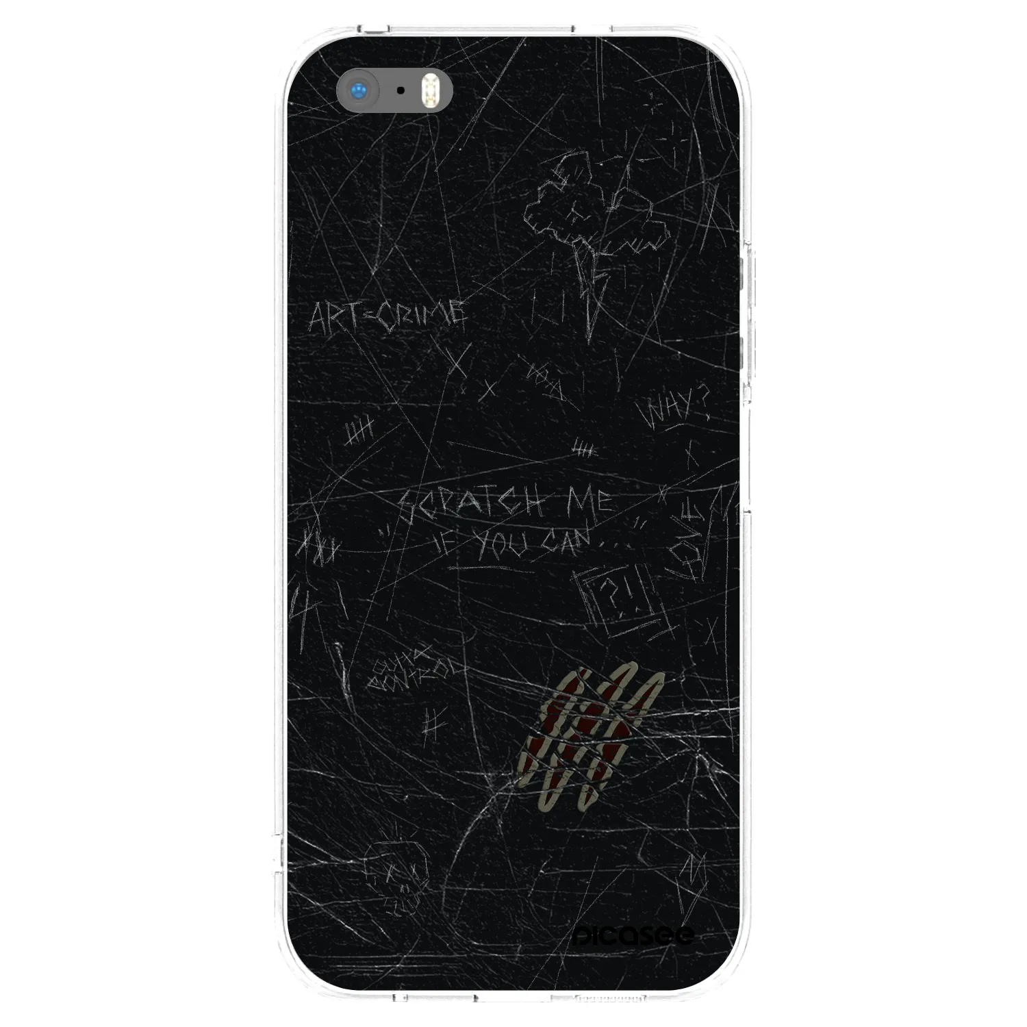 Picasee silikonska prozirna maskica za Apple iPhone 5/5S/SE - SCRATCH