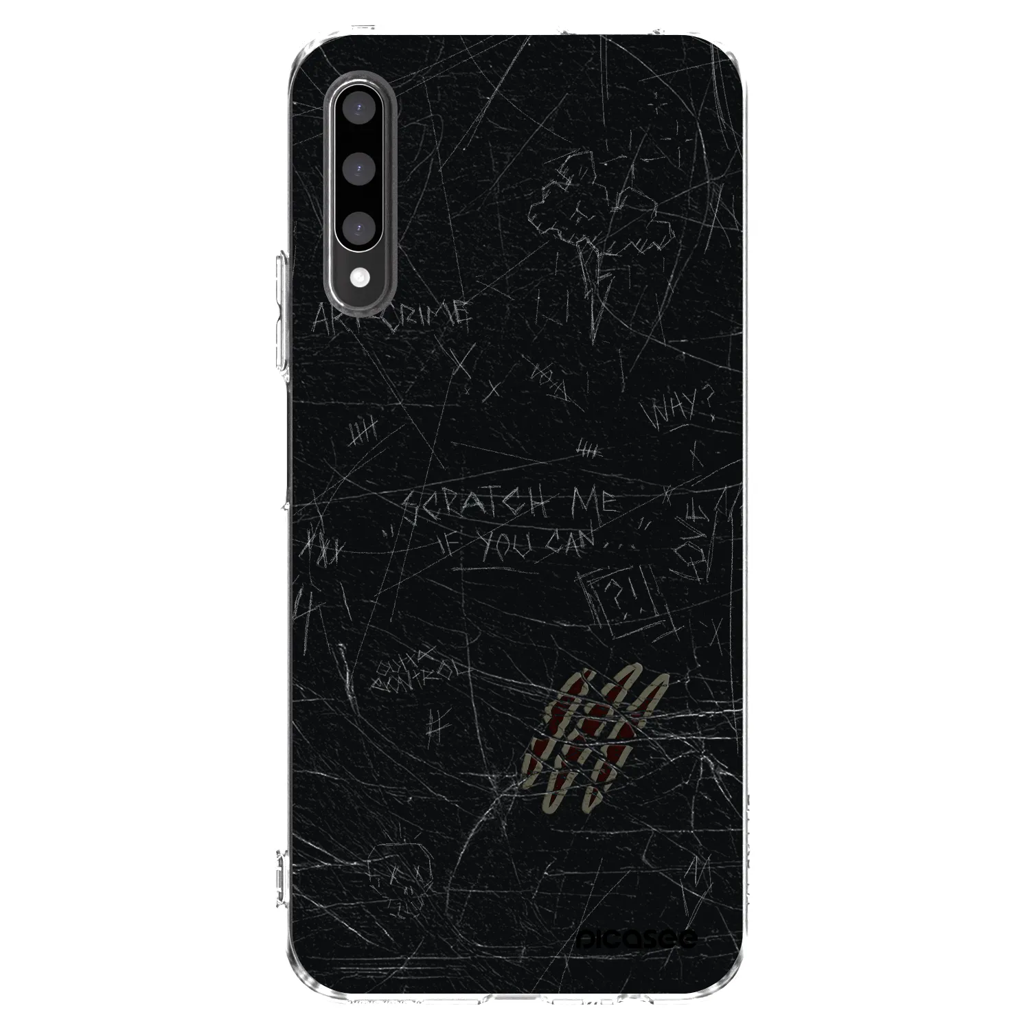 Picasee silikonska prozirna maskica za Honor 9X Pro - SCRATCH