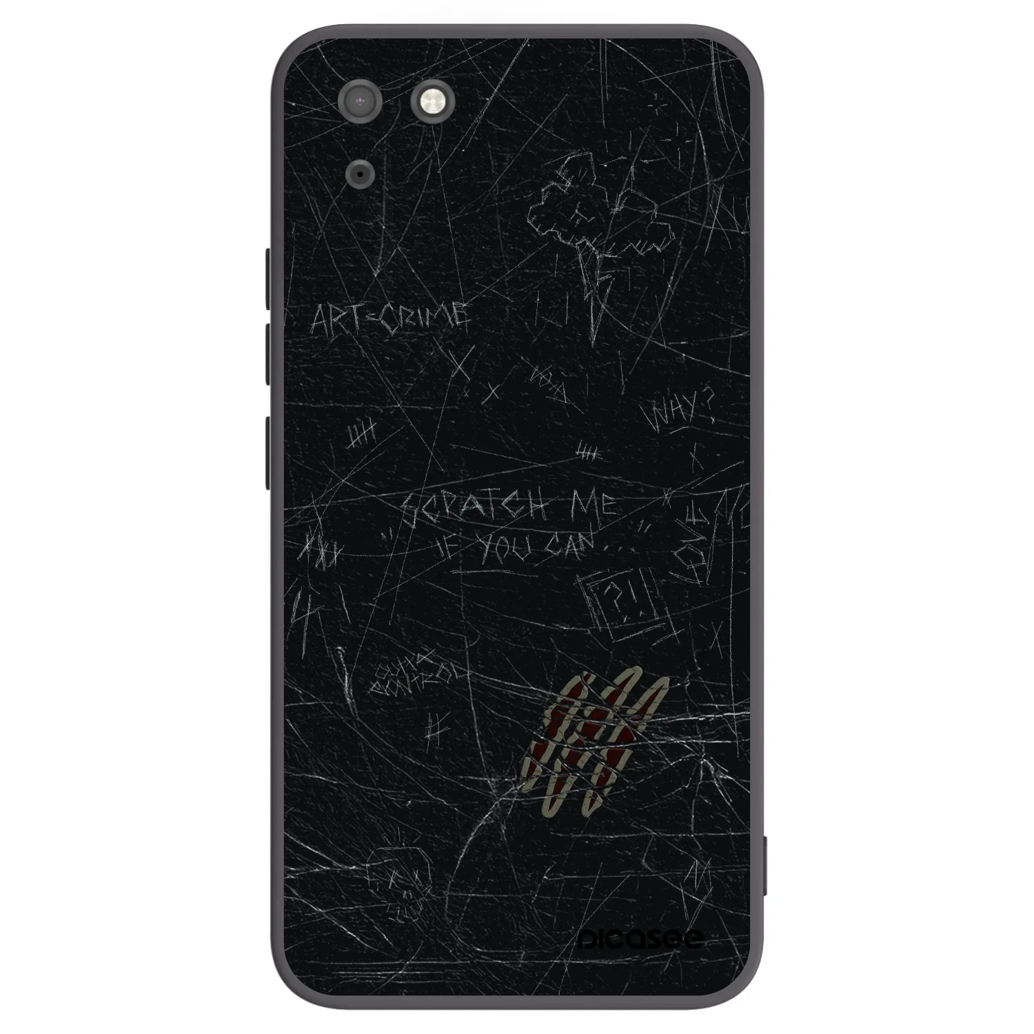 Picasee crna silikonska maskica za Huawei Y5P - SCRATCH