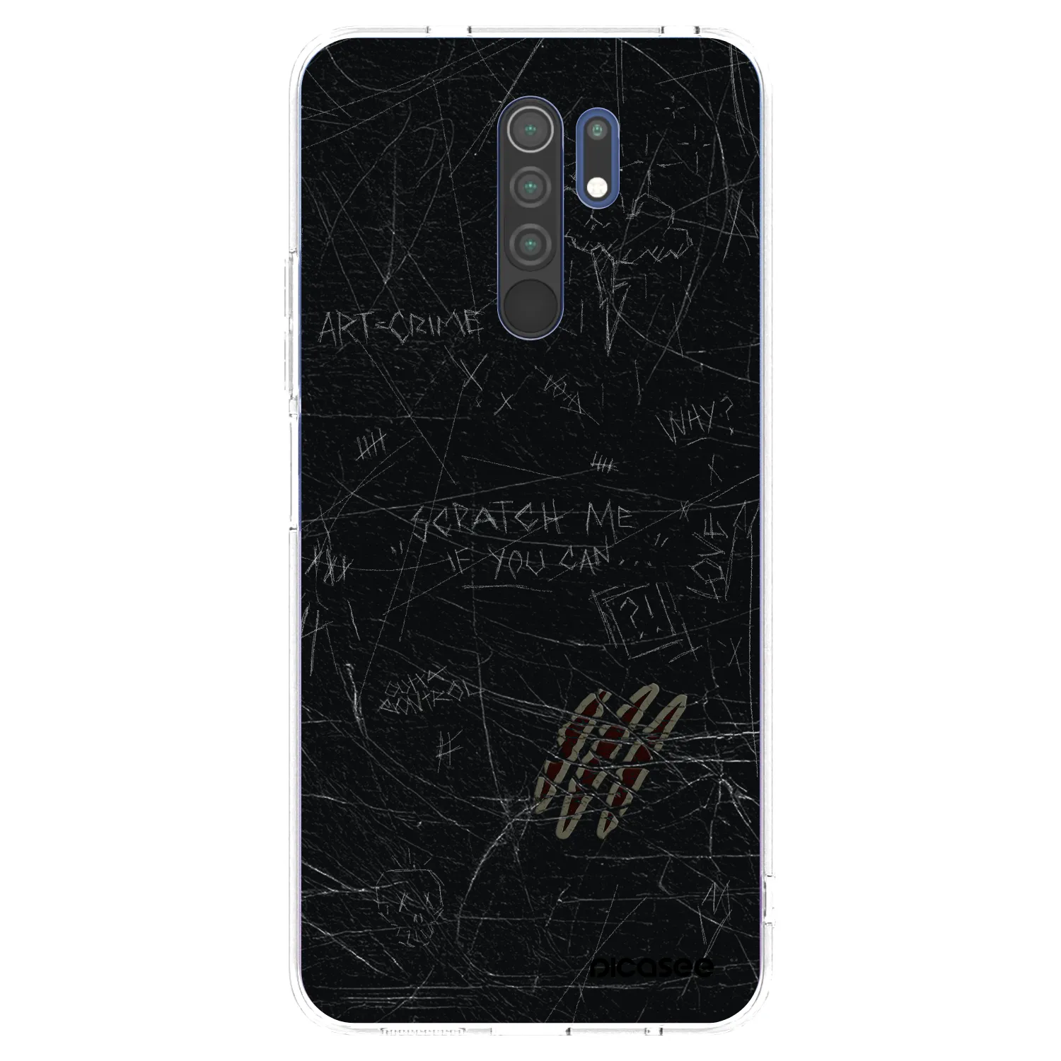 Picasee silikonska prozirna maskica za Xiaomi Redmi 9 - SCRATCH