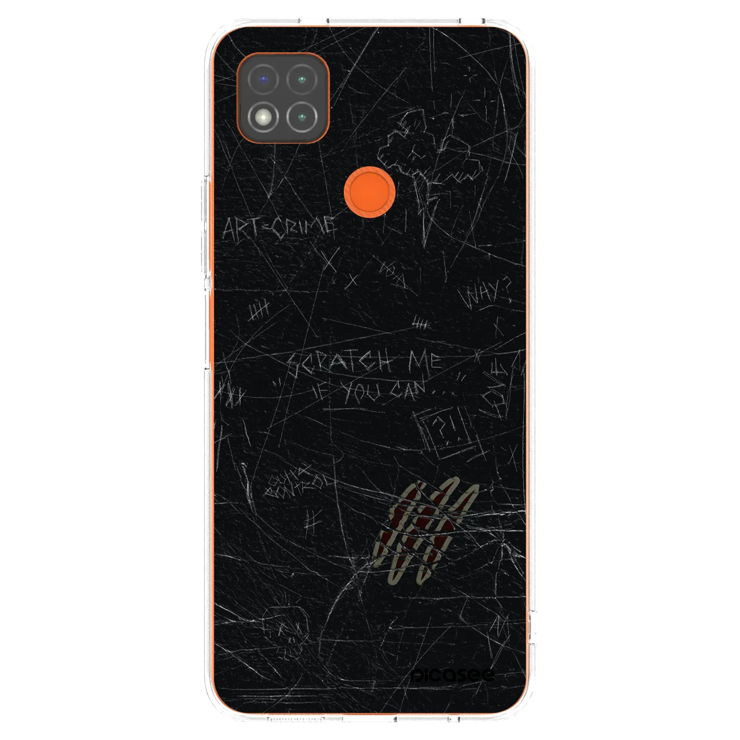 Picasee silikonska prozirna maskica za Xiaomi Redmi 9C - SCRATCH