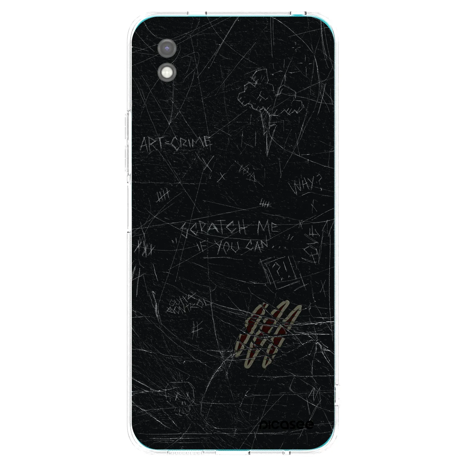 Picasee crna silikonska maskica za Xiaomi Redmi 9A - SCRATCH