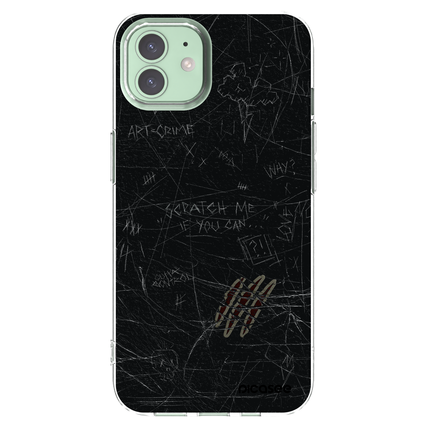 Picasee silikonska prozirna maskica za Apple iPhone 12 - SCRATCH