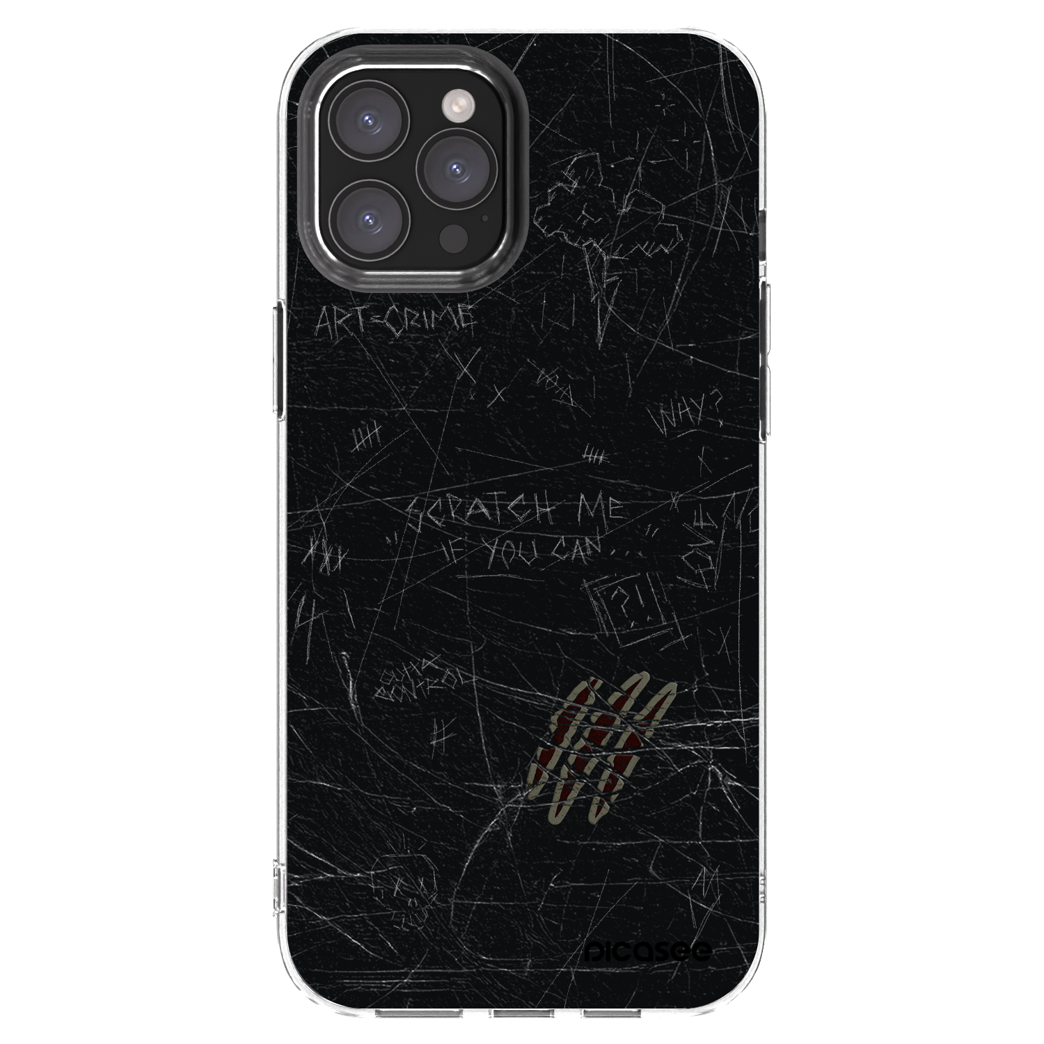Picasee silikonska prozirna maskica za Apple iPhone 12 Pro Max - SCRATCH