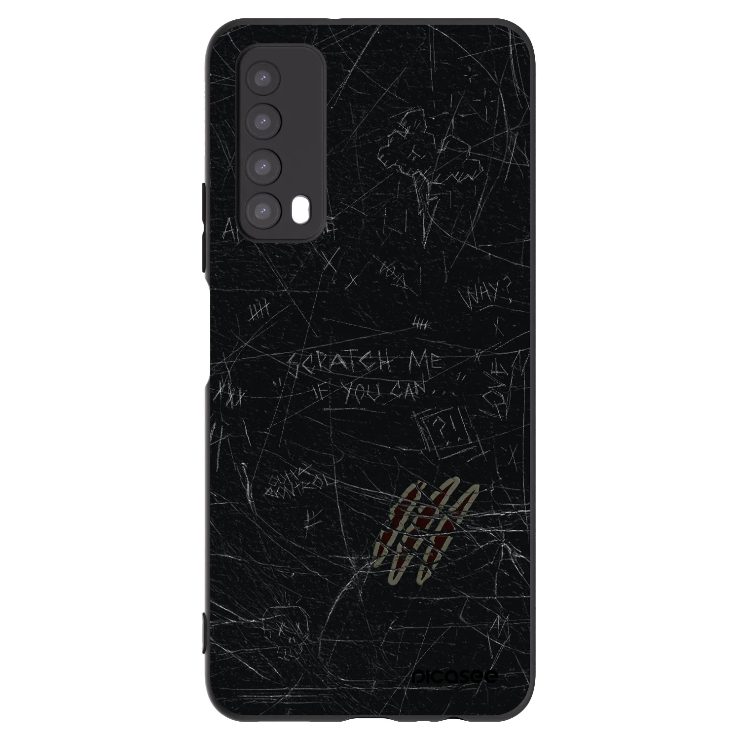 Picasee crna silikonska maskica za Huawei P Smart 2021 - SCRATCH