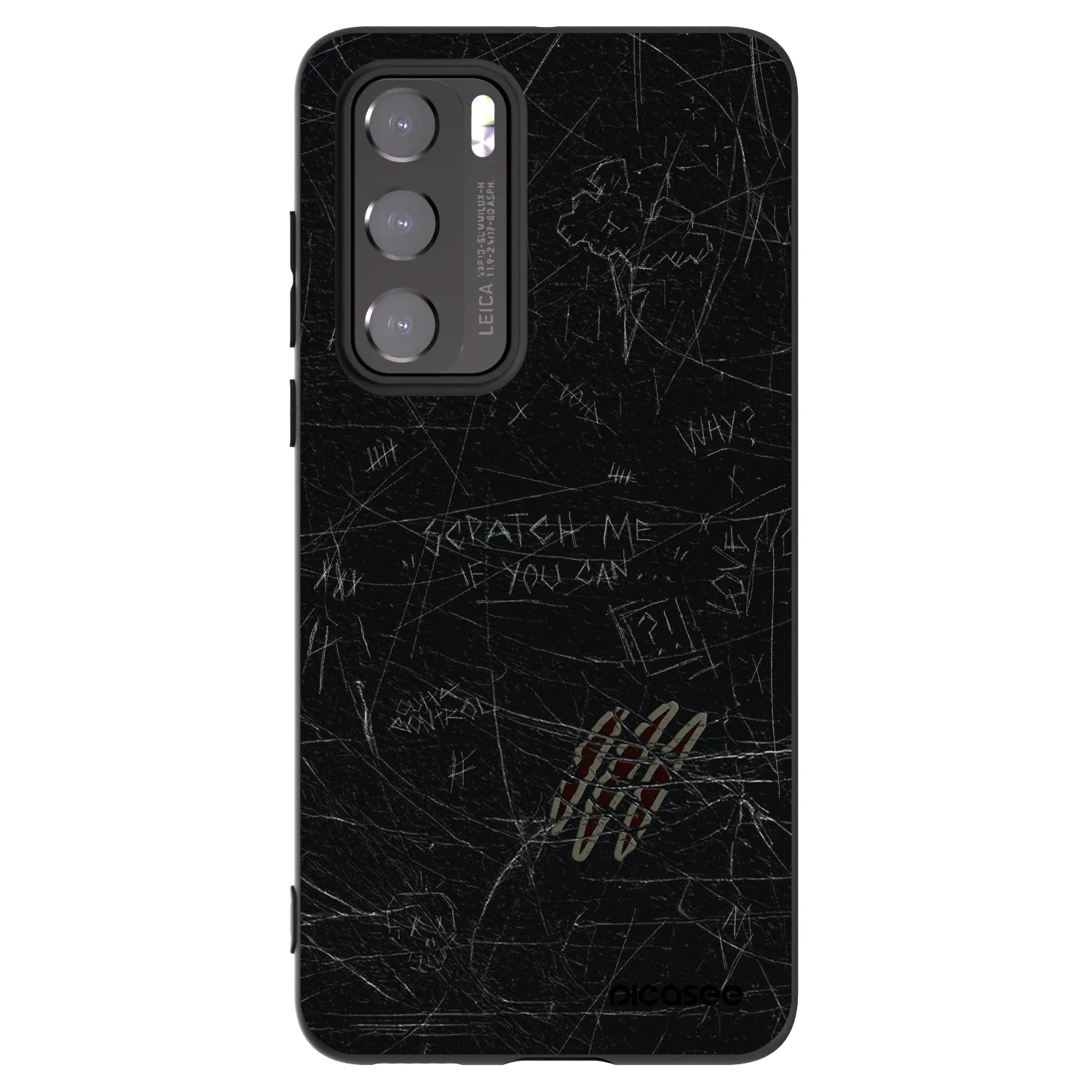 Picasee crna silikonska maskica za Huawei P40 - SCRATCH