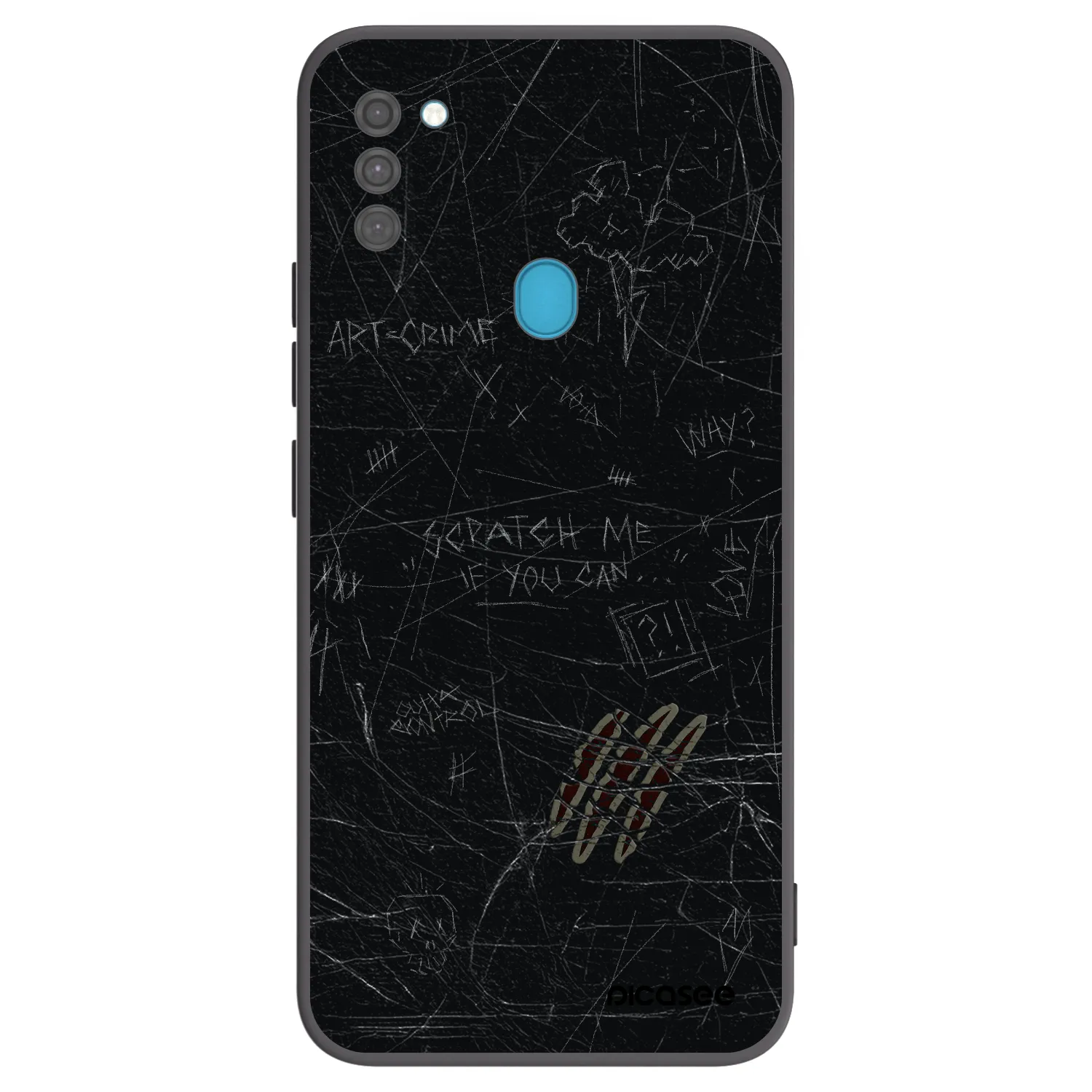 Picasee crna silikonska maskica za Samsung Galaxy M11 - SCRATCH