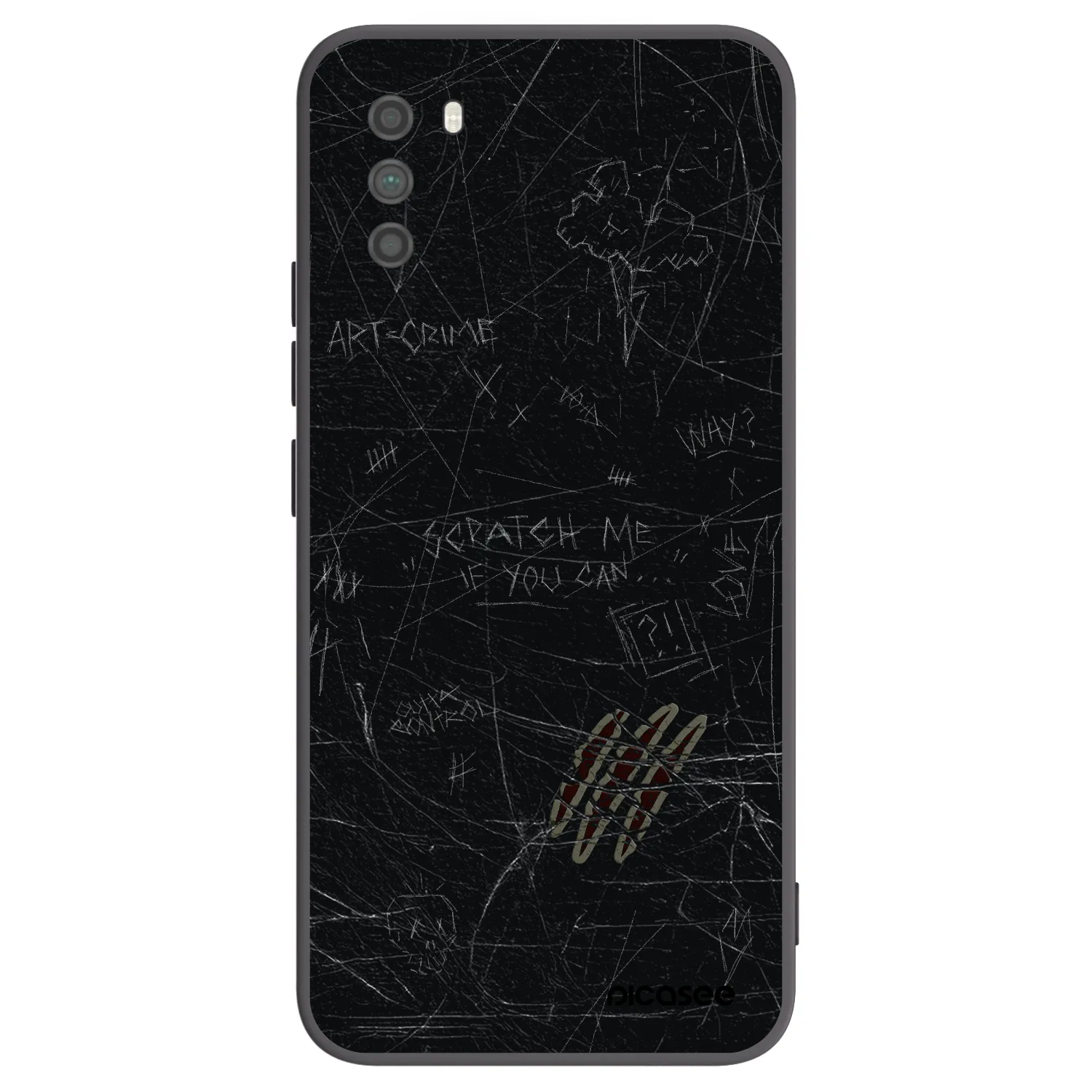 Picasee crna silikonska maskica za Xiaomi Poco M3 - SCRATCH