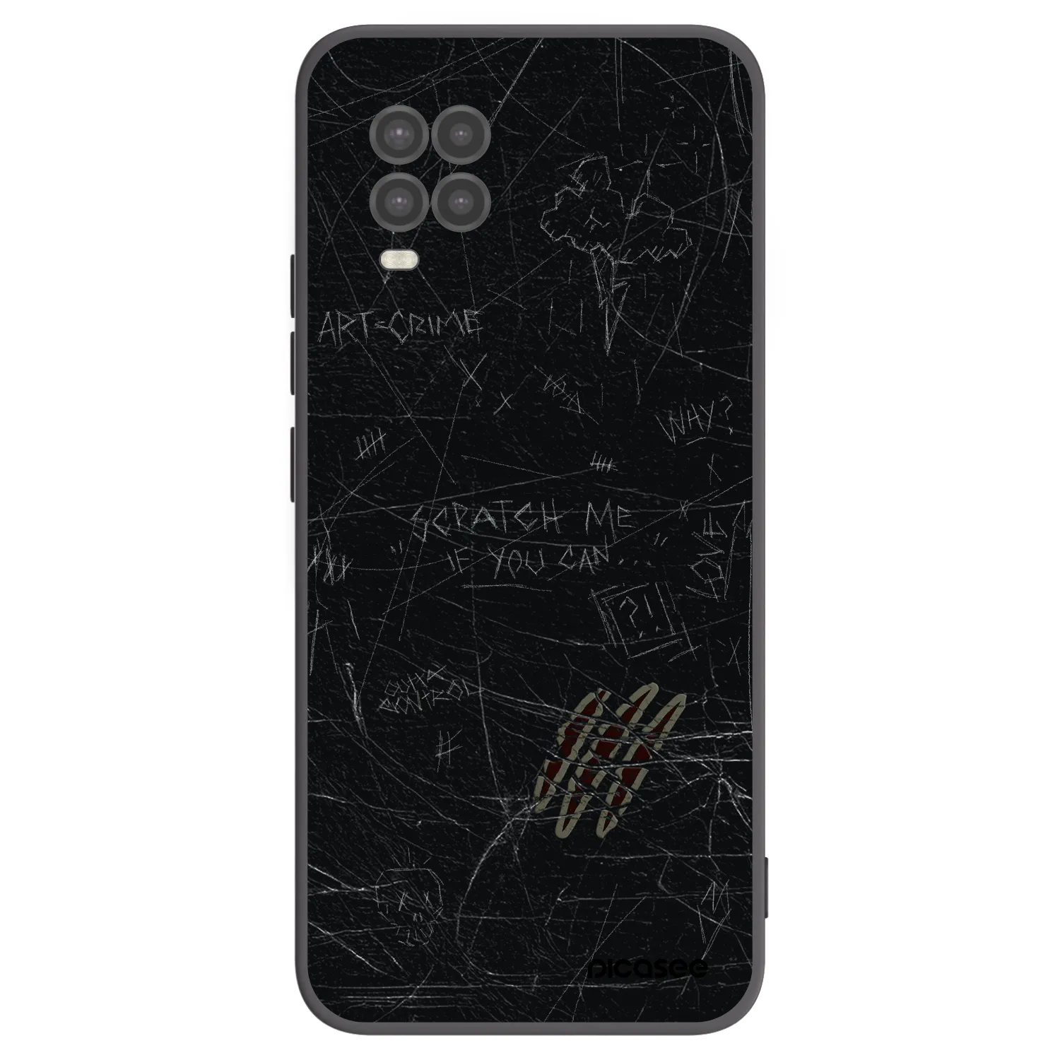 Picasee crna silikonska maskica za Xiaomi Mi 10 Lite - SCRATCH
