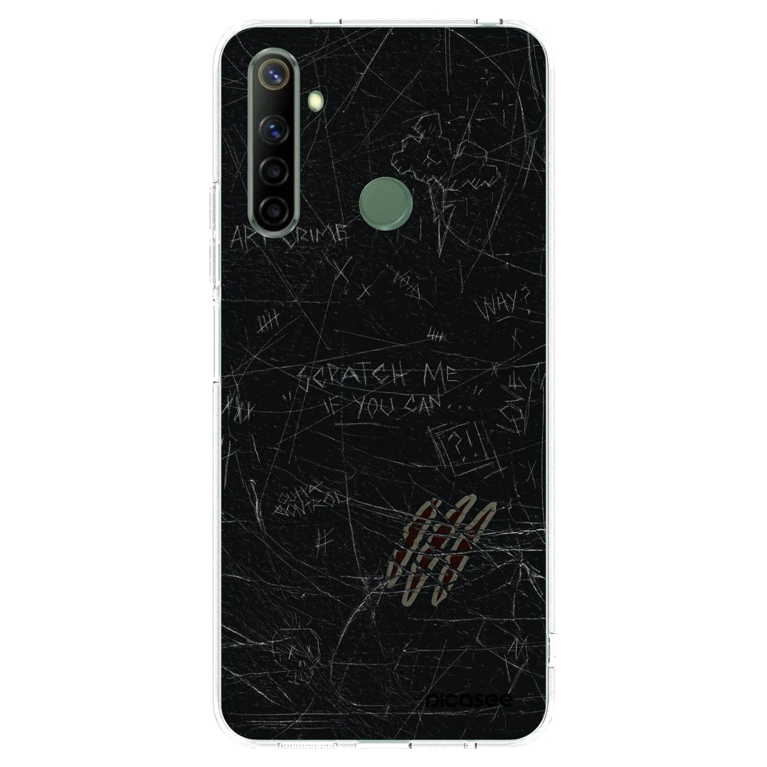 Picasee silikonska prozirna maskica za Realme 6i - SCRATCH
