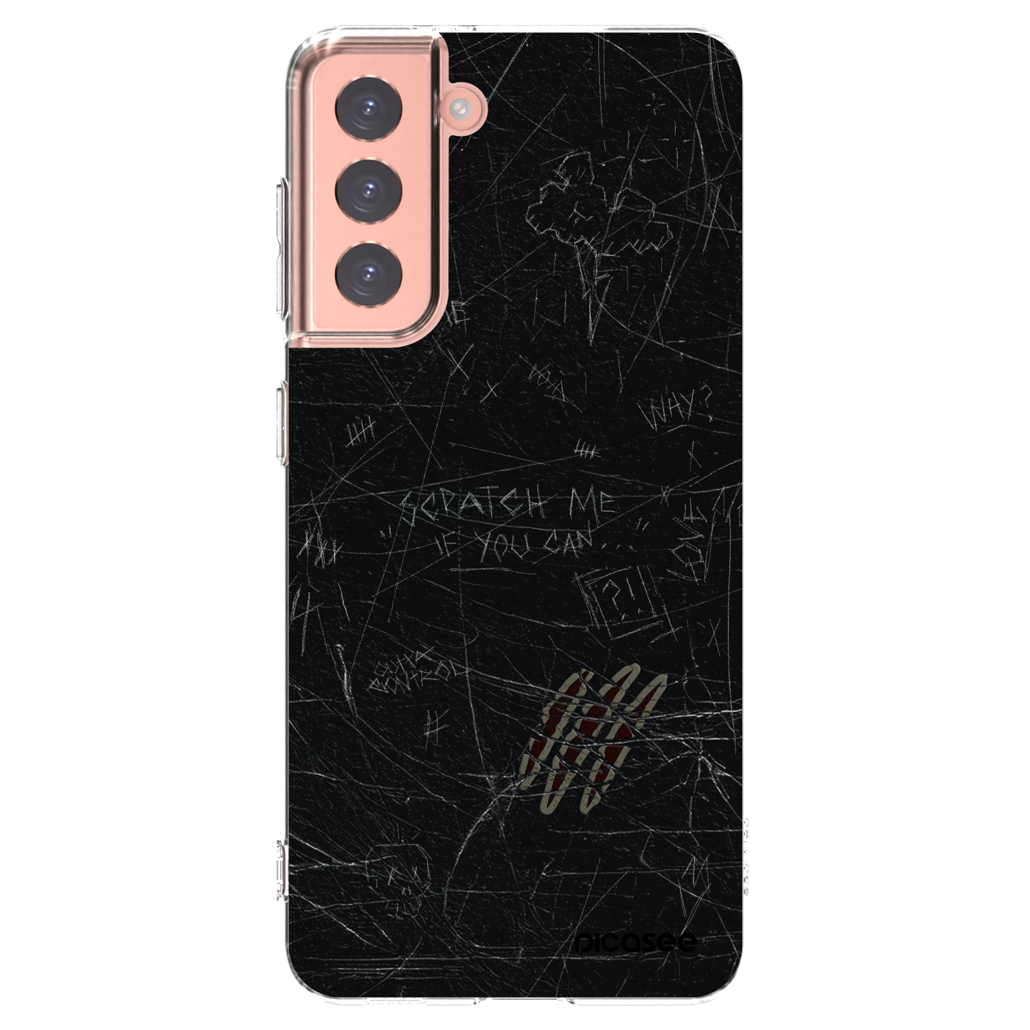 Picasee silikonska prozirna maskica za Samsung Galaxy S21 5G G991B - SCRATCH