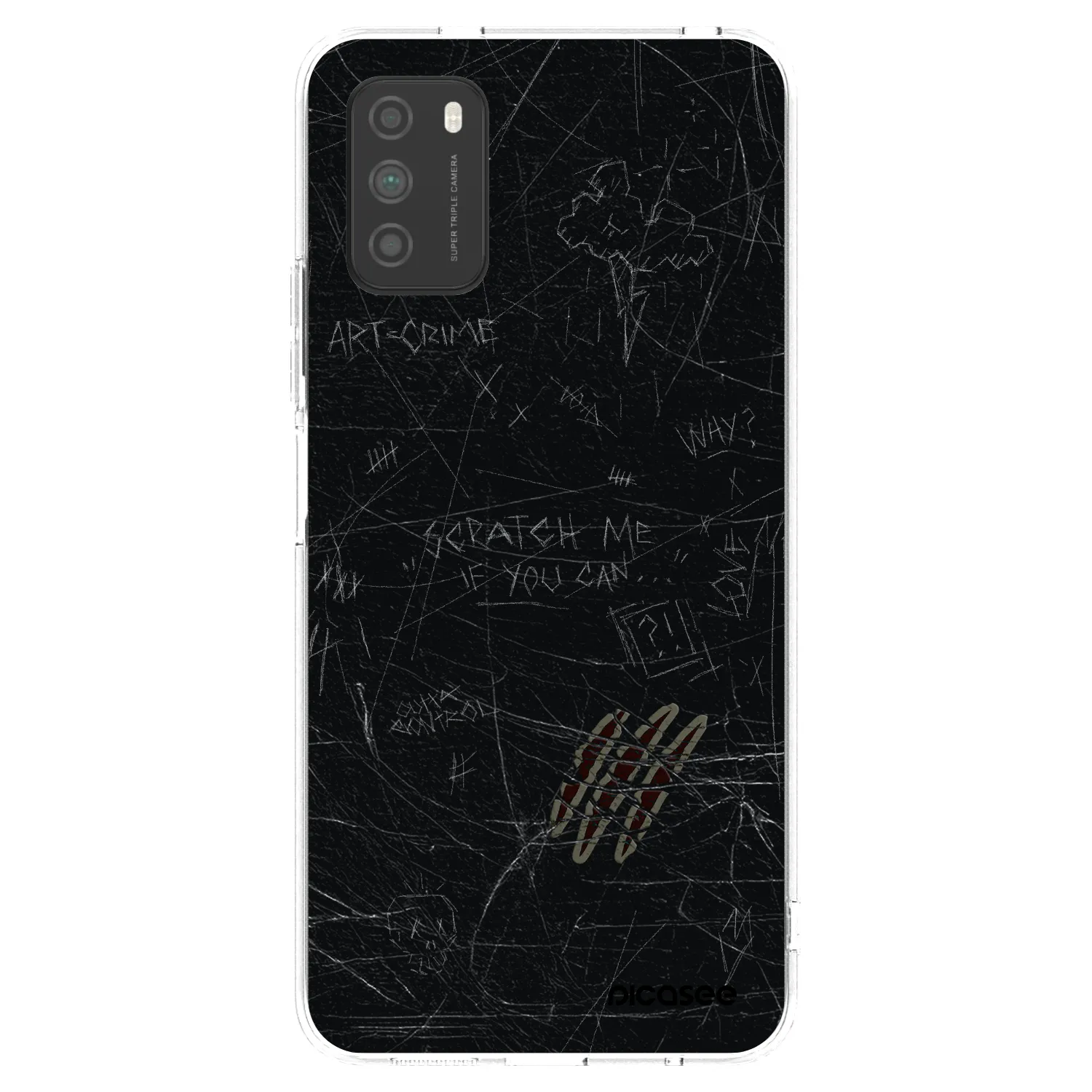 Picasee silikonska prozirna maskica za Xiaomi Poco M3 - SCRATCH