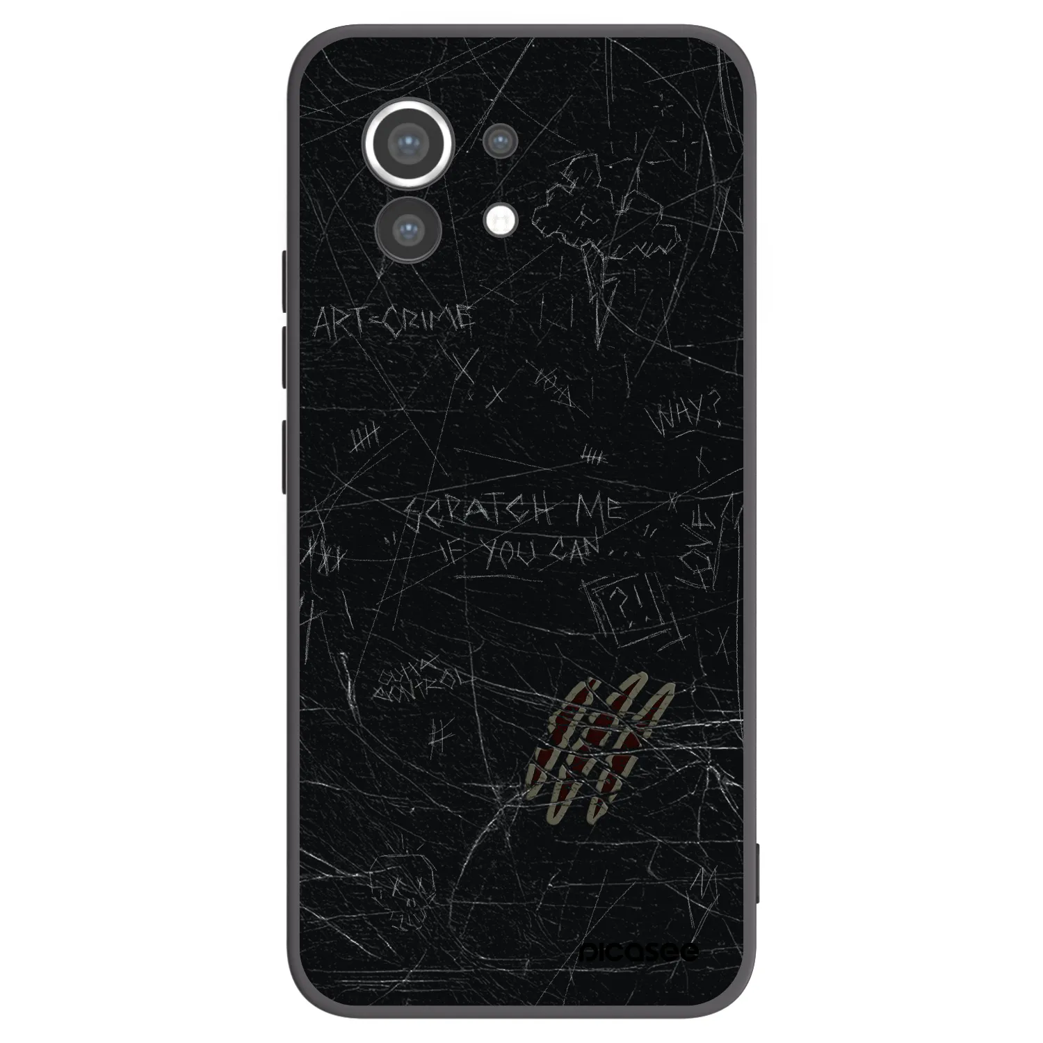 Picasee crna silikonska maskica za Xiaomi Mi 11 - SCRATCH