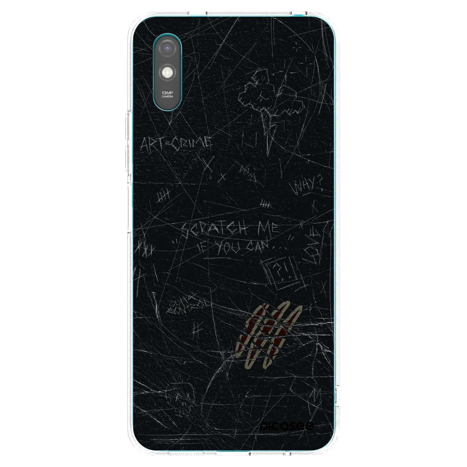 Picasee silikonska prozirna maskica za Xiaomi Redmi 9AT - SCRATCH