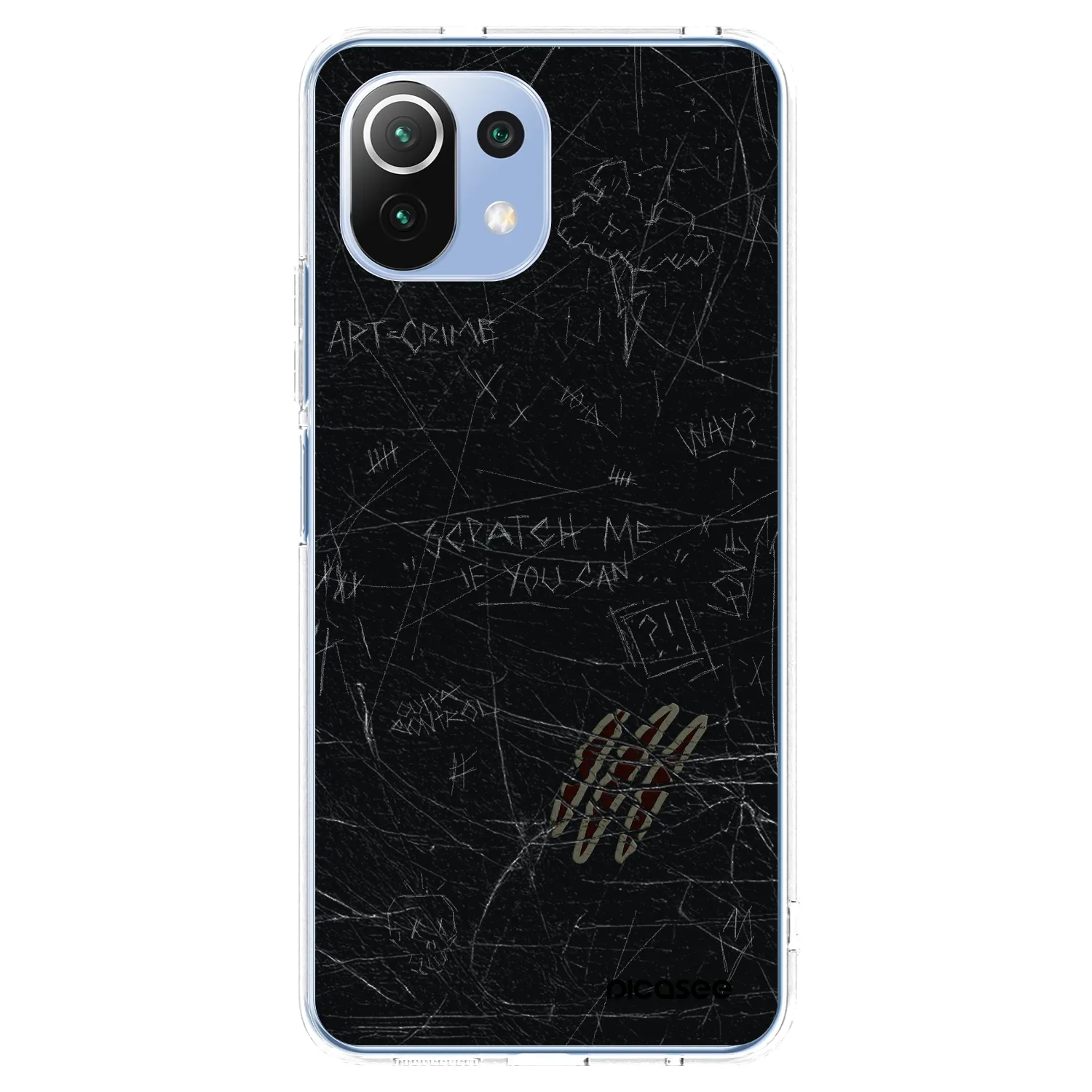 Picasee silikonska prozirna maskica za Xiaomi Mi 11 Lite - SCRATCH